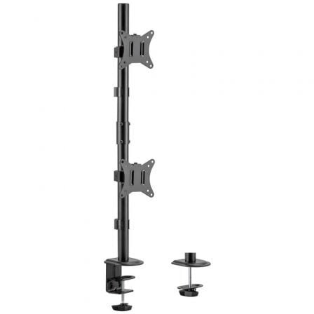 Soporte de Mesa para 2 Monitores o TV Aisens DT32TSR-229/ Giratorio/ Inclinable/ hasta 9kg | TecnoSoft art ais soporte20dt32tsr 229 1