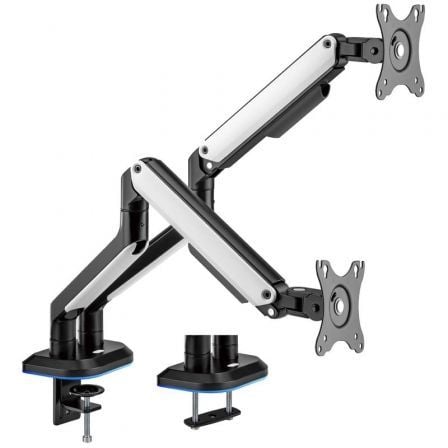 Soporte Gaming para 2 Monitores Aisens DT32TSR-297/ hasta 9kg/ con Iluminación RGB | TecnoSoft art ais soporte20dt32tsr 297 1