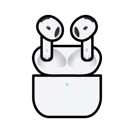 Auriculares Bluetooth Apple Airpods 5 | TecnoSoft art apl aur20airpods20mkfw4ty20a 1