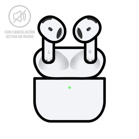 Auriculares Bluetooth Apple Airpods V4 4a Generacion/ Cancelacion de Ruido | TecnoSoft art apl aur20airpods20mxp93zmbardera 1