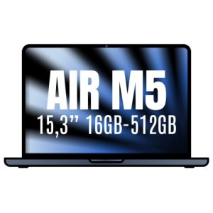 Apple Macbook Air 15,3″/ M5 10-Core CPU/ 16GB/ 512GB SSD/ 10-Core GPU/ Medianoche | TecnoSoft art apl book air mdvh4ybardera 1