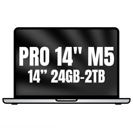 Apple Macbook Pro 14″/ M5 Pro 18-Core CPU/ 24GB/ 2TB SSD/ 20-Core GPU/ Plata | TecnoSoft art apl book20pro20mgdp4ybardera 1