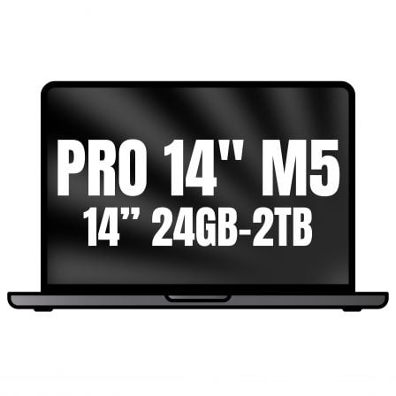 Apple Macbook Pro 14″/ M5 Pro 18-Core CPU/ 24GB/ 2TB SSD/ 20-Core GPU/ Negro Espacial | TecnoSoft art apl book20pro20mgdt4ybardera 1