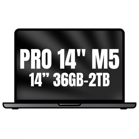 Apple Macbook Pro 14″/ M5 Max 18-Core CPU/ 36GB/ 2TB SSD/ 32-Core GPU/ Negro Espacial | TecnoSoft art apl book20pro20mgdu4ybardera 1