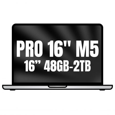 Apple Macbook Pro 16″/ M5 Max 18-Core CPU/ 48GB/ 2TB SSD/ 40-Core GPU/ Plata | TecnoSoft art apl book20pro20mge94ybardera 1