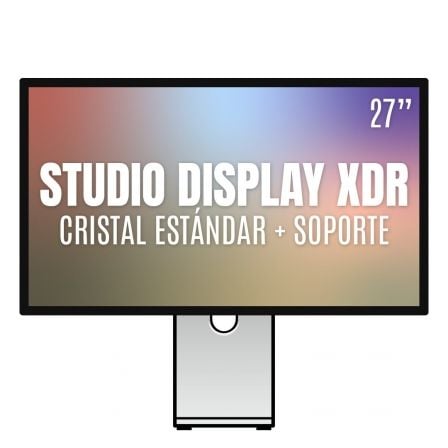 Apple Studio Display XDR 27″/ Cristal Estándar / Soporte con altura e inclinación ajustable | TecnoSoft art apl display20mfel4ypbardera 1