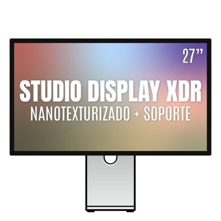 Apple Studio Display XDR 27″/ Cristal Nano texturizado/ Soporte con altura e inclinación ajustable | TecnoSoft art apl display20mfep4ypbardera 1