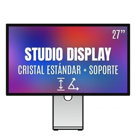 Apple Studio Display 27″/ Cristal Estándar / Soporte con altura e inclinación ajustable | TecnoSoft art apl display20mfew4ypbardera 1