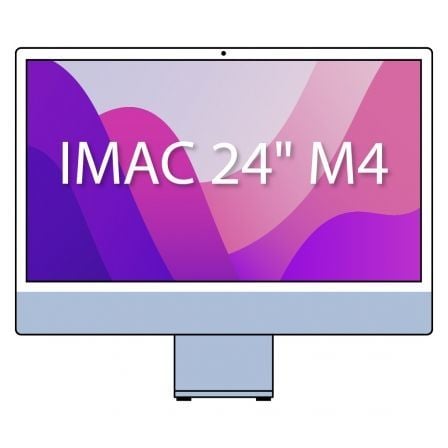 Apple iMac 24″ Retina 4,5K / M4 10-Core CPU/ 24Gb/ 512Gb SSD/ 10-Core GPU/ Azul | TecnoSoft art apl imac md2t4ybardera 1