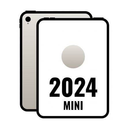 iPad Mini 8.3″ 2024 7th WiFi/ A17 Pro/ 128GB/ Blanco Estrella- MXN83TY/A | TecnoSoft art apl ipad20mini20mxn83tybardera 1
