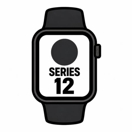 Apple Watch Series 12/ GPS/ Cellular/ 46mm/ Negro/ Correa Deportiva Negra (M/L) | TecnoSoft art apl watch mjg94ql a 1