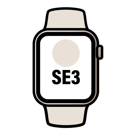 Apple Watch SE3/ GPS/ Cellular/ 40mm/ Caja de Aluminio Blanco Estrella/ Correa Deportiva Arena M/L | TecnoSoft art apl watch mjle4ql a 1