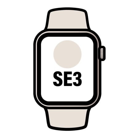 Apple Watch SE3/ GPS/ 40mm/ Caja de Aluminio Blanco Estrella/ Correa Deportiva Arena S/M | TecnoSoft art apl watch20mjkr4ql20a 1