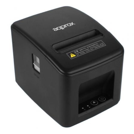 Impresora de Tickets Approx appPOS80AM-USBLAN/ Térmica/ Ancho papel 80mm/ USB-Ethernet-RJ11/ Negra | TecnoSoft art app imp20ter20apppos80amusblan 1