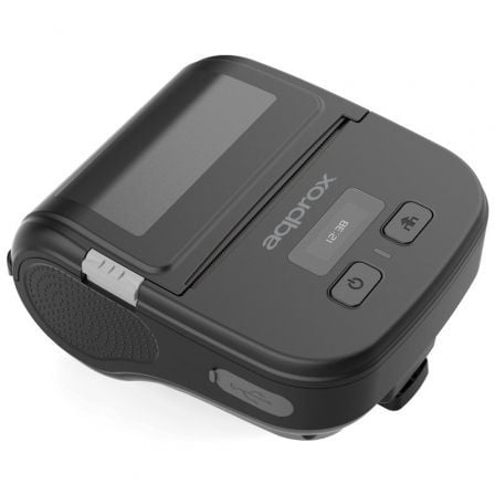 Impresora de Tickets Approx appPOS80PORTABLE/ Térmica/ Ancho papel 80mm/ USB-Bluetooth/ Negra | TecnoSoft art app imp20ter20apppos80portable 1
