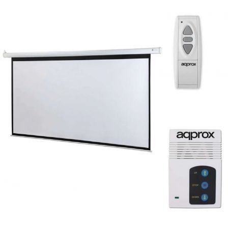 Pantalla de Proyección Eléctrica Approx appP106E/ 234 x 131cm | TecnoSoft art app pan20mural20appp106e 1