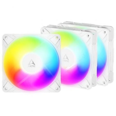 Pack de 3 Ventilador Arctic P12 Pro Reverse A-RGB/ 12cm/ Blanco | TecnoSoft art arct ven20acfan00334a 1