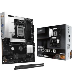Placa Base Asrock B650 ROCK WIFI 7/ DDR5/ PCIe 5.0/ Socket AM5 | TecnoSoft art asr pb b650 rock wifi 7 1
