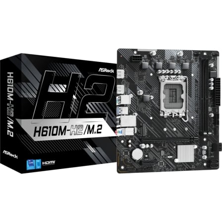 Placa Base Asrock H610M-H2/M.2 Socket 1700/ DDR4/ PCIe 4.0/ Micro ATX | TecnoSoft art asr pb20h610m h220m202 1