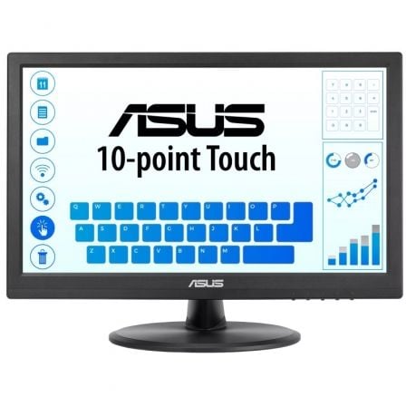 Monitor Profesional Táctil Asus VT169HE 15.6″/ Full HD/ Negro | TecnoSoft art asu m20vt169he 1