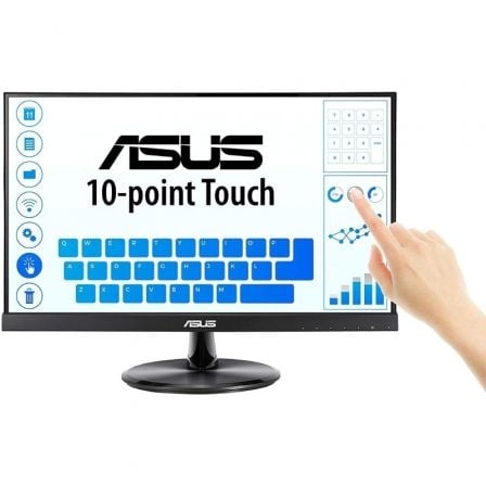 Monitor Profesional Táctil Asus VT229H 21.5″/ Full HD/ Multimedia/ Negro | TecnoSoft art asu m20vt229h 1
