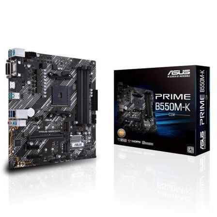 Placa Base Asus Prime B550M-K Socket AM4/ DDR4/ PCIe 4.0/ Micro ATX | TecnoSoft art asu pb prime b550m k 1