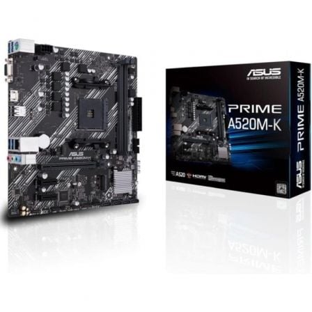 Placa Base Asus Prime A520M-K Socket AM4/ DDR4/ PCIe 3.0/ Micro ATX | TecnoSoft art asu pb20prime20a520m k 1