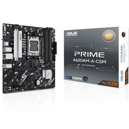 Placa Base Asus A620AM-A-CSM Socket AM5/ DDR5/ PCIe 4.0/ Micro ATX | TecnoSoft art asu pb20prime20a620am a csm 1