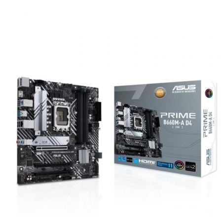 Placa Base Asus Prime B660M-A D4-CSM/ Socket 1700/ DDR4/ PCIe 4.0/ Micro ATX | TecnoSoft art asu pb20prime20b660m a20d4 csm 1