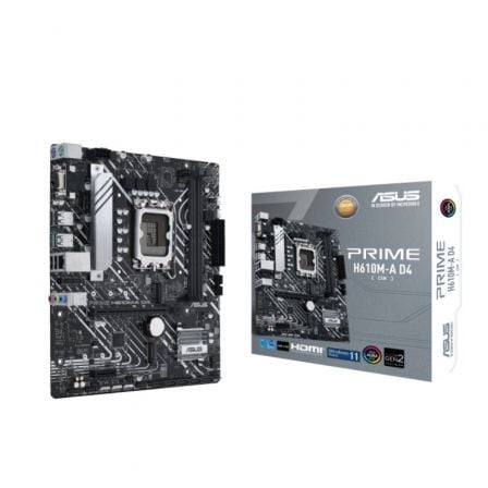 Placa Base Asus Prime H610M-A D4-CSM/ Socket 1700/ DDR4/ PCIe 4.0/ Micro ATX | TecnoSoft art asu pb20prime20h610m a20d4 csm 1
