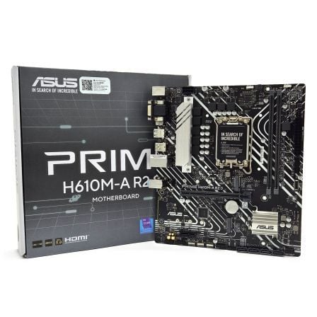 Placa Base Asus Prime H610M-A R2.0/ Socket 1700/ DDR5/ PCIe 4.0/ Micro ATX | TecnoSoft art asu pb20prime20h610m a20r2 1