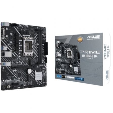 Placa Base Asus Prime H610M-E D4-CSM/ Socket 1700/ DDR4/ PCIe 4.0/ Micro ATX | TecnoSoft art asu pb20prime20h610m e20d4 csm2 1