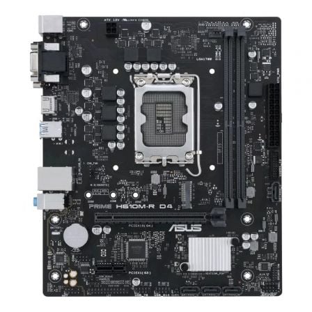 Placa Base Asus Prime H610M-R D4 Socket 1700/ DDR4/ PCIe 4.0/ Micro ATX/ Bulk | TecnoSoft art asu pb20prime20h610m r20d420bulk 1