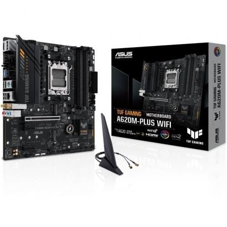 Placa Base Asus TUF GAMING A620M-PLUS WiFi Socket AM5/ DDR5/ PCIe 4.0/ Micro ATX | TecnoSoft art asu pb20tuf20gam20a620m plus20wi 1