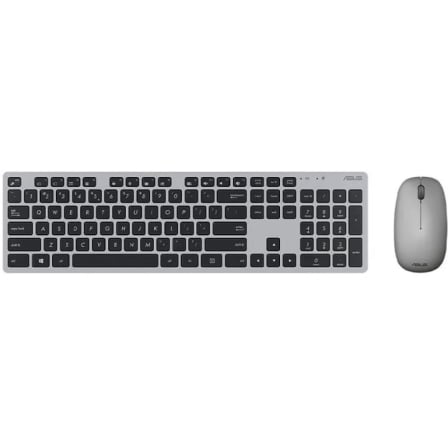Teclado y Ratón Inalámbricos Asus W5000 Wireless/ Gris | TecnoSoft art asu tec20set20w500020gy 1