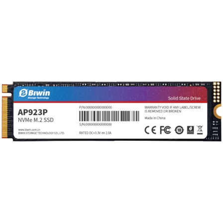 Disco SSD Biwin AP923P 512GB/ M.2 2280 PCIe Gen4/ Full Capacity | TecnoSoft art biwin ssd ap923p 512gb 1