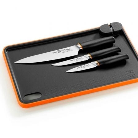 Pack 3 Cuchillos Bra Efficient A198021 con tabla para cortar | TecnoSoft art bra cuchillo20a198021 1