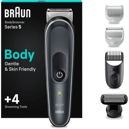 Cortapelos Braun BodyGroomer Series 5 BG5360/ con Batería/ 4 Accesorios | TecnoSoft art bra pae cor20s520bg5360 1