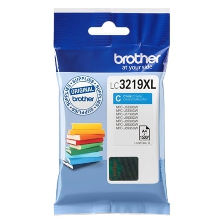 Cartucho de Tinta Original Brother LC-3219C XL Alta Capacidad/ Cian | TecnoSoft art bro c lc3219xlc 1