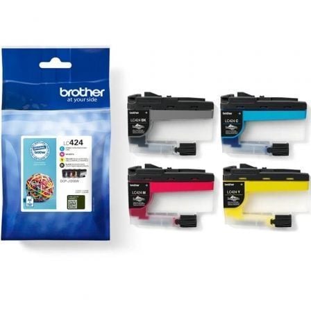 Cartucho de Tinta Original Brother LC424VAL/ Multipack/ Cian/ Magenta/ Amarillo/ Negro | TecnoSoft art bro c lc424val 1