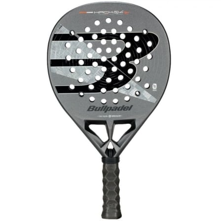 Pala de Pádel Bullpadel Hack 04 Hybrid 2026 (Paquito Navarro)/ Negra y Gris | TecnoSoft art bup pala20pad20hack200420hyb2026 1