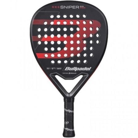 Pala de Pádel Bullpadel Sniper 2.0 Power 2026/ Negra y Roja | TecnoSoft art bup pala20pad20snp220pw202620bk 1