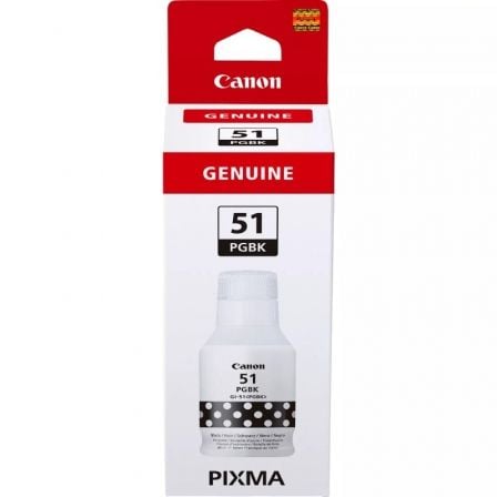 Botella de Tinta Original Canon GI-51/ Negra | TecnoSoft art can bot20gi 5120bk 1