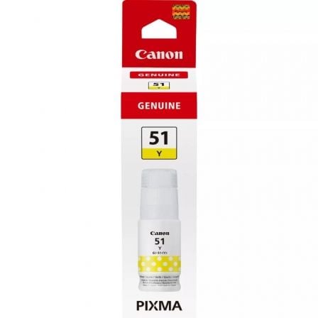 Botella de Tinta Original Canon GI-51/ Amarilla | TecnoSoft art can bot20gi 5120ye 1