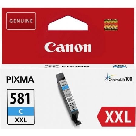 Cartucho de Tinta Original Canon CLI-581XXL Alta Capacidad/ Cian | TecnoSoft art can cli 581xxl20c 1