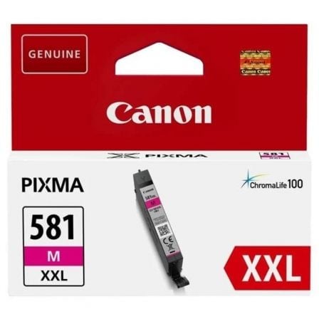 Cartucho de Tinta Original Canon CLI-581XXL Alta Capacidad/ Magenta | TecnoSoft art can cli 581xxl20m 1