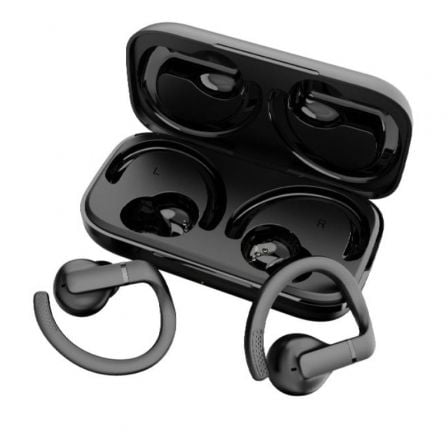 Auriculares Deportivos Bluetooth Daewoo DW2003 con estuche de carga/ Autonomía 8h/ Negros | TecnoSoft art dae aur20dw2003 1