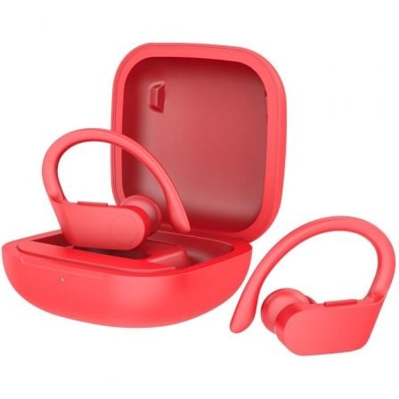 Auriculares Deportivos Bluetooth Daewoo DW2025 con estuche de carga/ Autonomía 5h/ Rojos | TecnoSoft art dae aur20dw2025 1