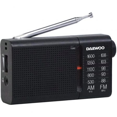 Radio Portátil Daewoo DW1119/ Negra | TecnoSoft art dae radio20dw1119 1