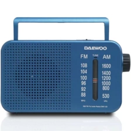 Radio Portátil Daewoo DW1120/ con Cable/ a Pilas/ Azul | TecnoSoft art dae radio20dw1120 1